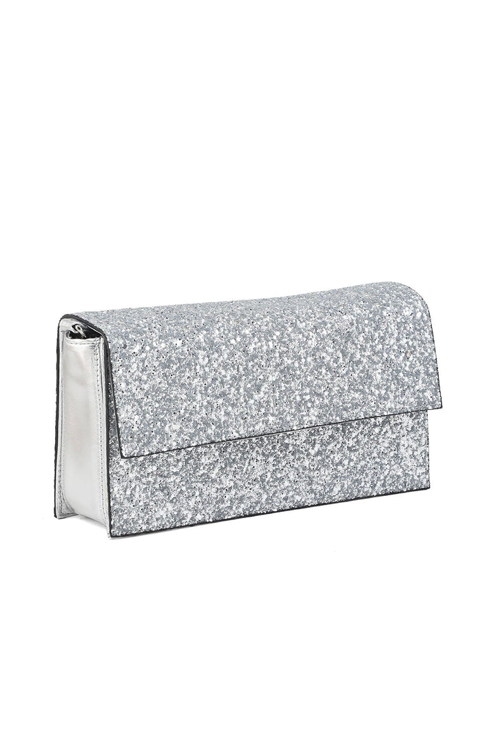 Fancy Clutch B20753-Silver