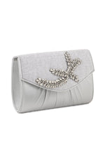 Load image into Gallery viewer, Fancy Clutch B20754-Silver
