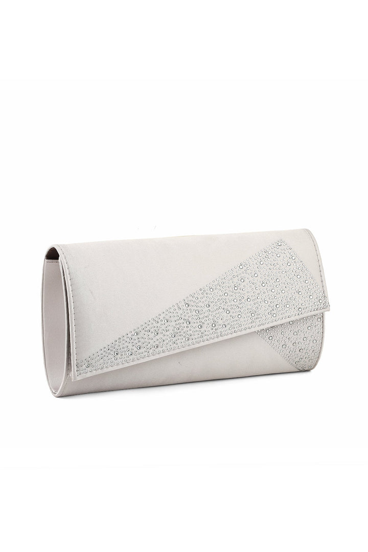 Fancy Clutch B21582-Silver