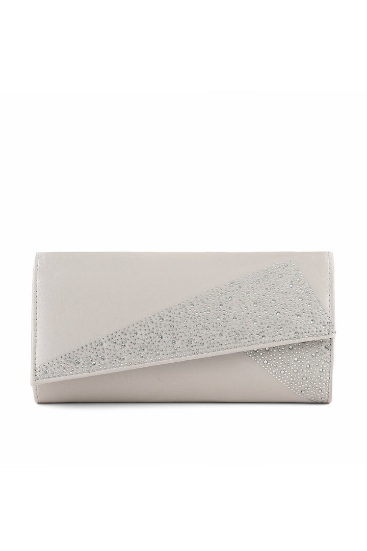 Fancy Clutch B21582-Silver