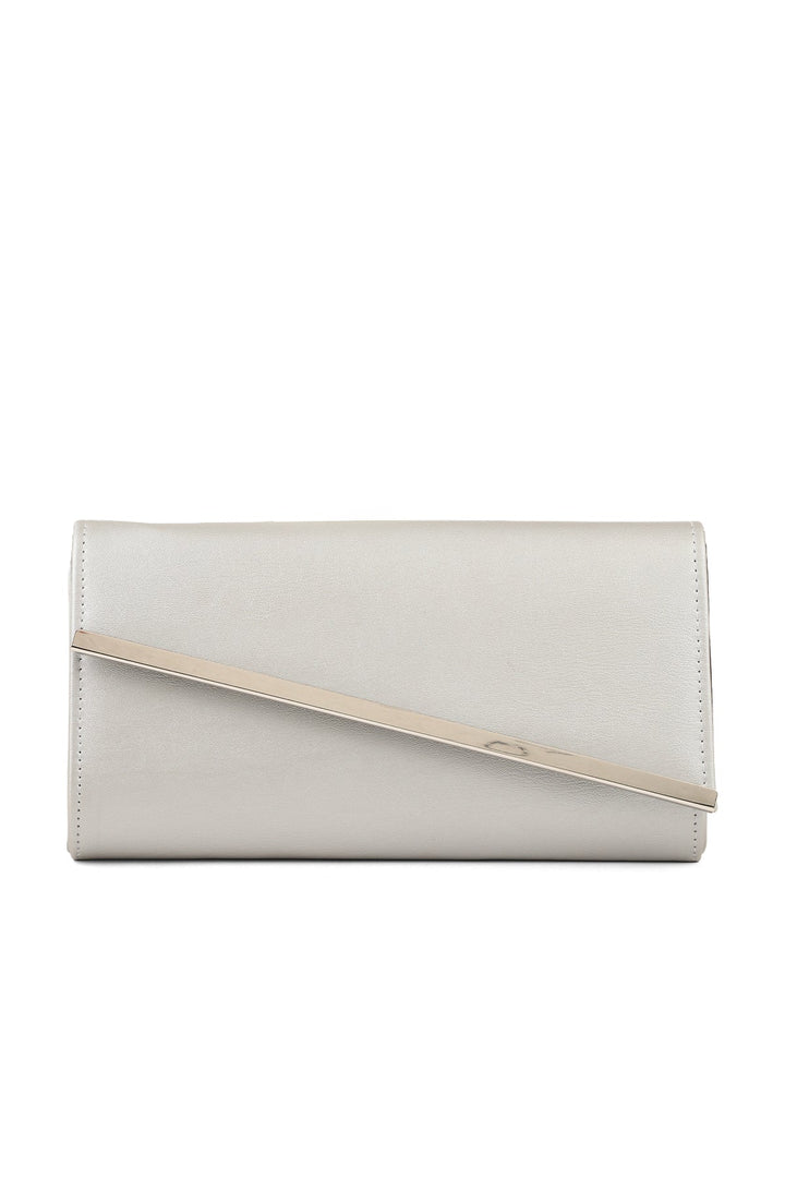 Formal Clutch B21585-Silver