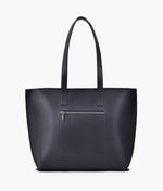 Load image into Gallery viewer, Black long handle tote bag
