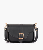 Load image into Gallery viewer, Black saddle buckle bag
