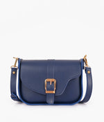 Load image into Gallery viewer, Blue saddle buckle bag
