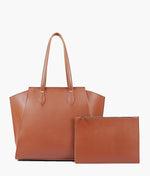 Load image into Gallery viewer, Brown classic tote bag
