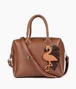 Load image into Gallery viewer, Horse brown mini bowling bag
