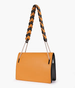 Load image into Gallery viewer, Mustard loop strap shoulder bag
