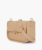 Load image into Gallery viewer, Off-white saddle bag with twist lock
