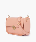 Load image into Gallery viewer, Peach saddle bag with twist lock
