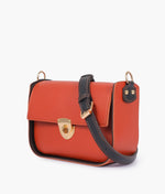 Load image into Gallery viewer, Rust saddle bag with twist lock
